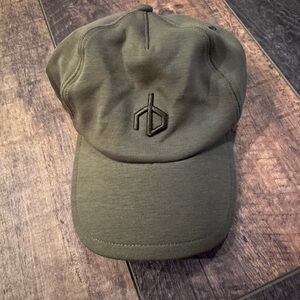 🧢 Rag & Bone Olive Green Baseball Cap – Leather Strap Adjustable
